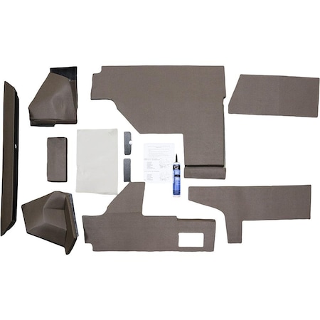 Aftermarket AMSS4145 Qwik Fit Lower Cab Kit, Brown Vinyl AMSS4145-ABL